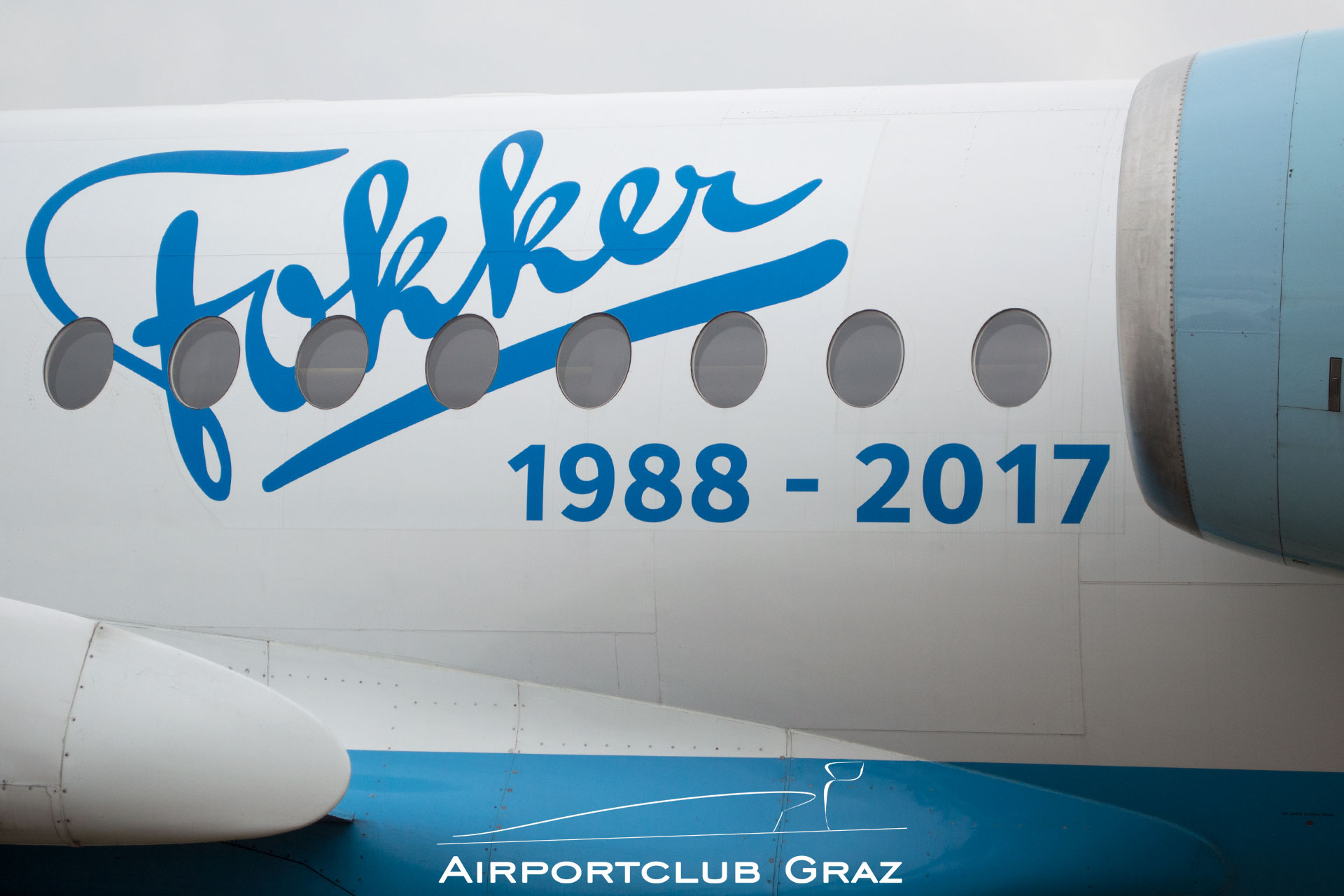 Austrian Airlines Fokker 100 Abschiedsflug