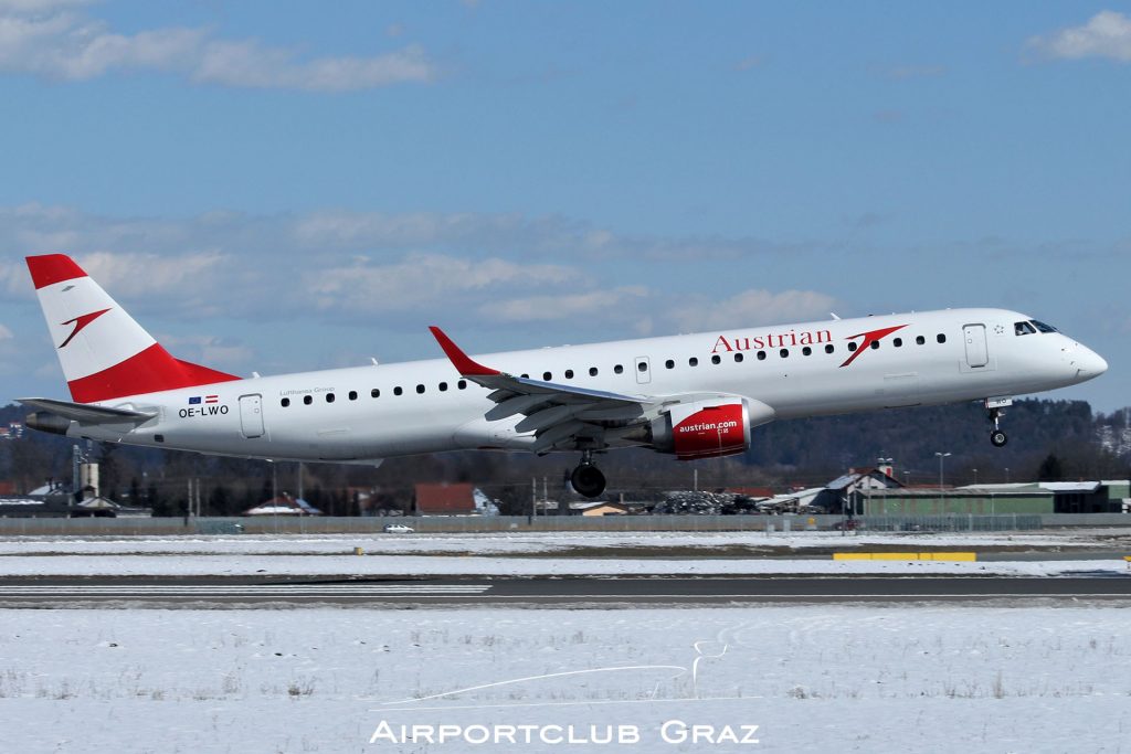 Austrian Airlines Embraer 195 OE-LWO