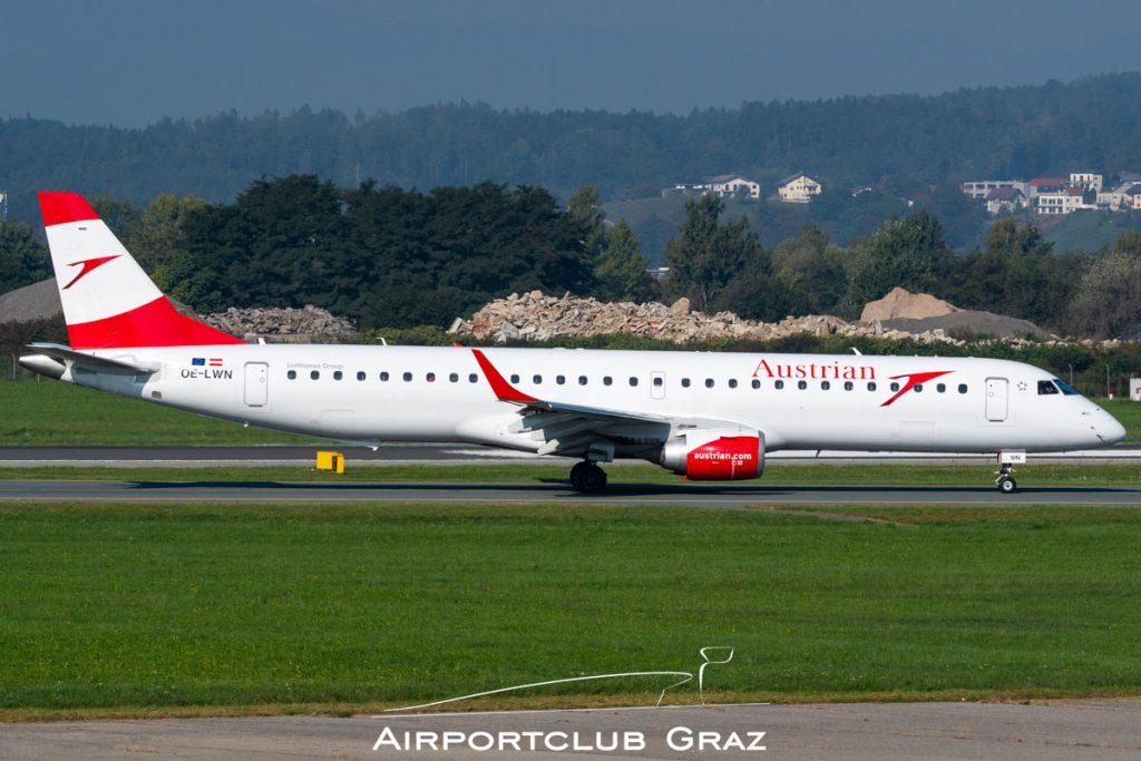 Austrian Airlines Embraer 195 OE-LWN