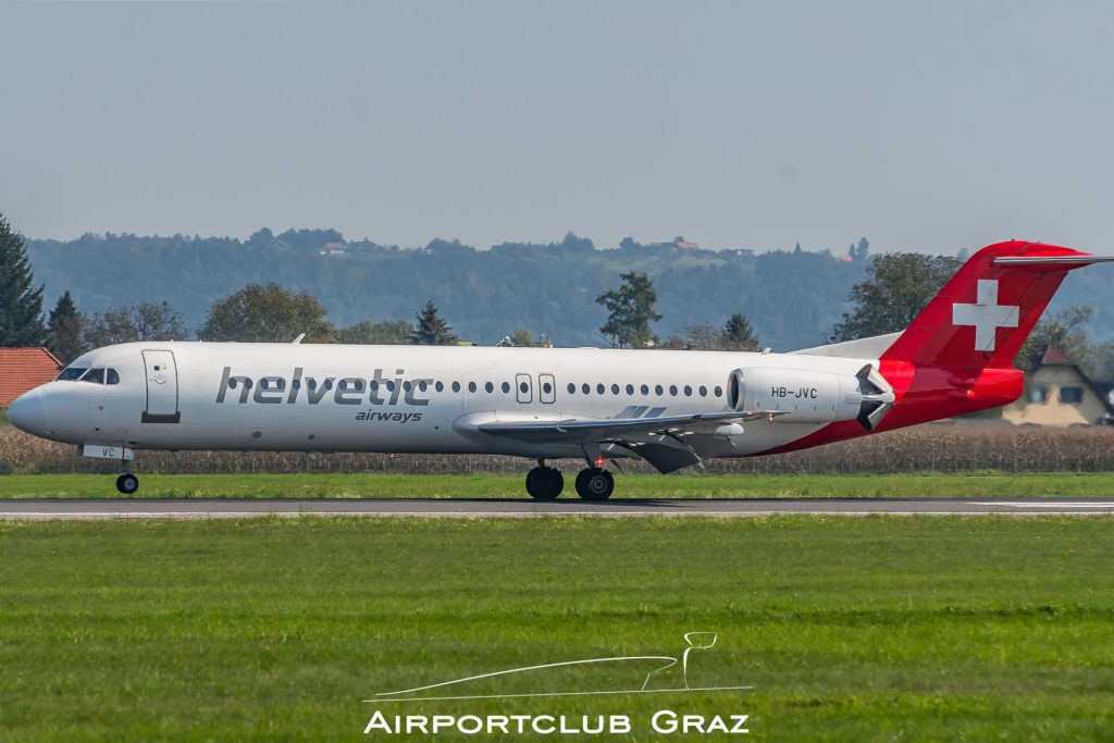 Helvetic Airways Fokker 100 HB-JVC