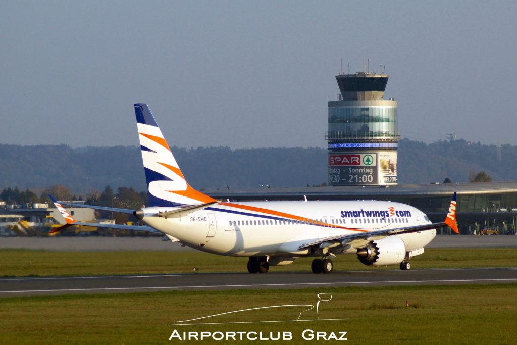 SmartWings Boeing 737-8 MAX OK-SWE
