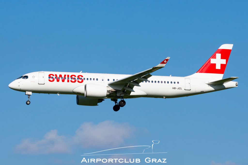 Swiss Airbus A220-300 HB-JCL