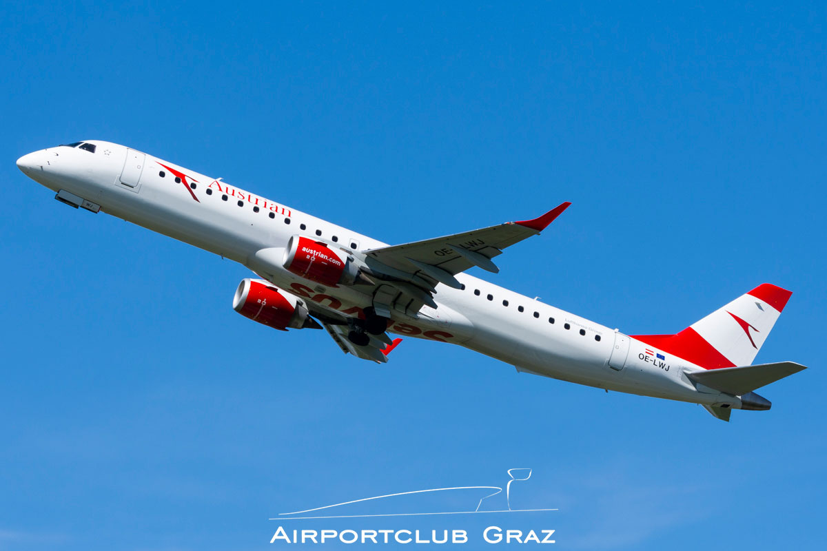 Austrian Airlines Embraer 195 OE-LWJ