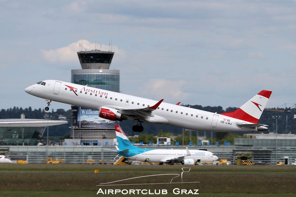 Austrian Airlines Embraer 195 OE-LWJ