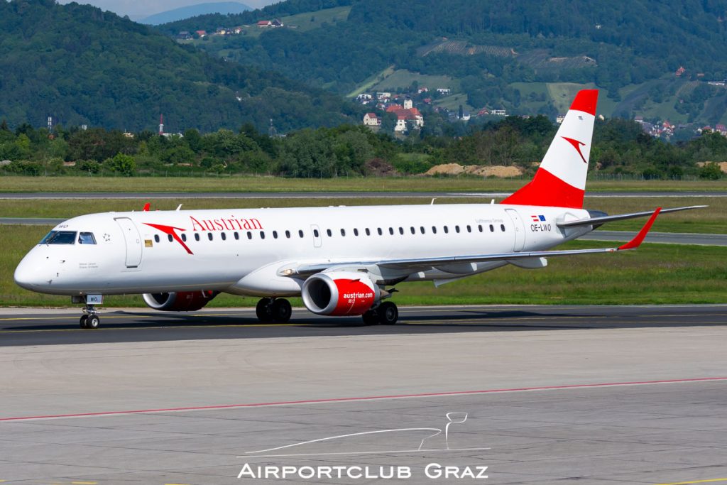 Austrian Airlines Embraer 195 OE-LWO