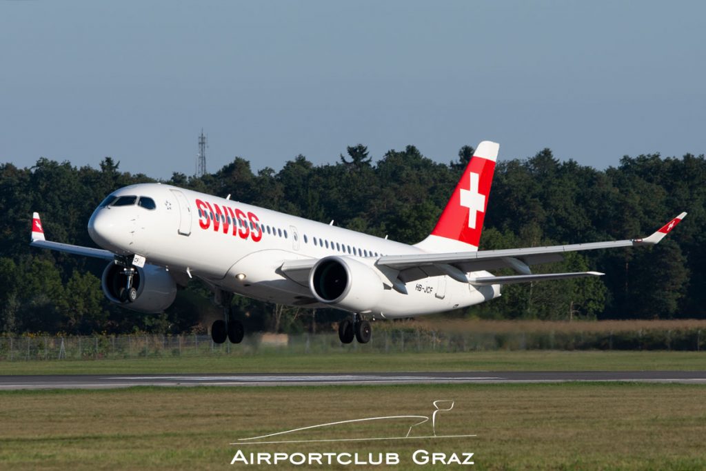 Swiss Airbus A220-300 HB-JCF