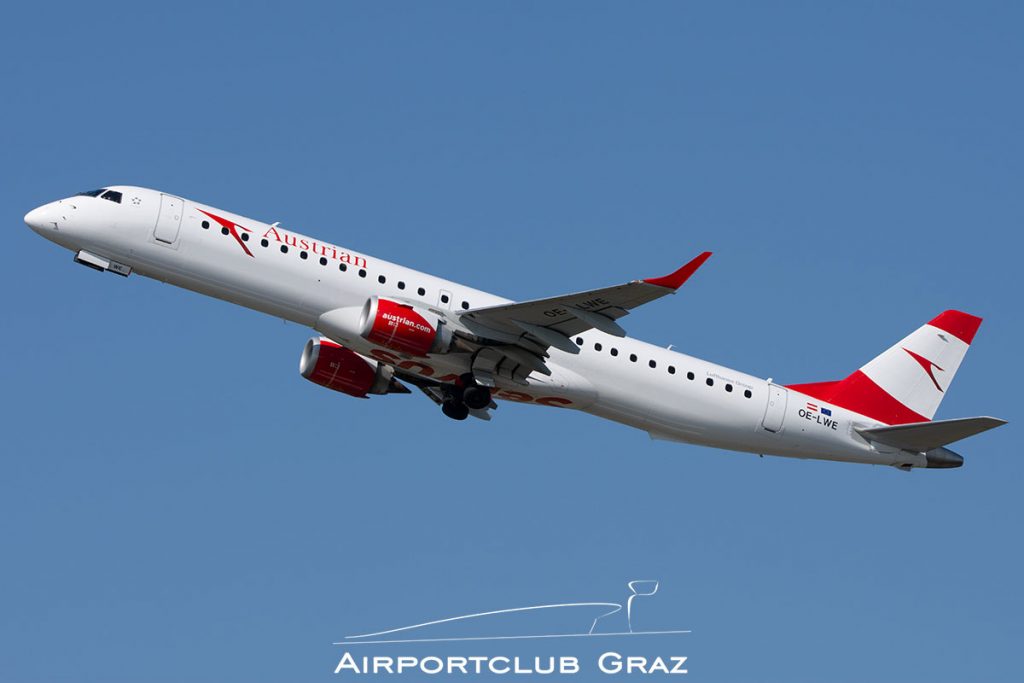 Austrian Airlines Embraer 195 OE-LWE