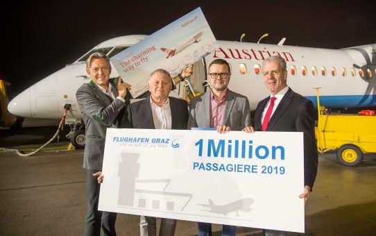 Flughafen Graz begrüßt millionsten Passagier so früh wie noch nie