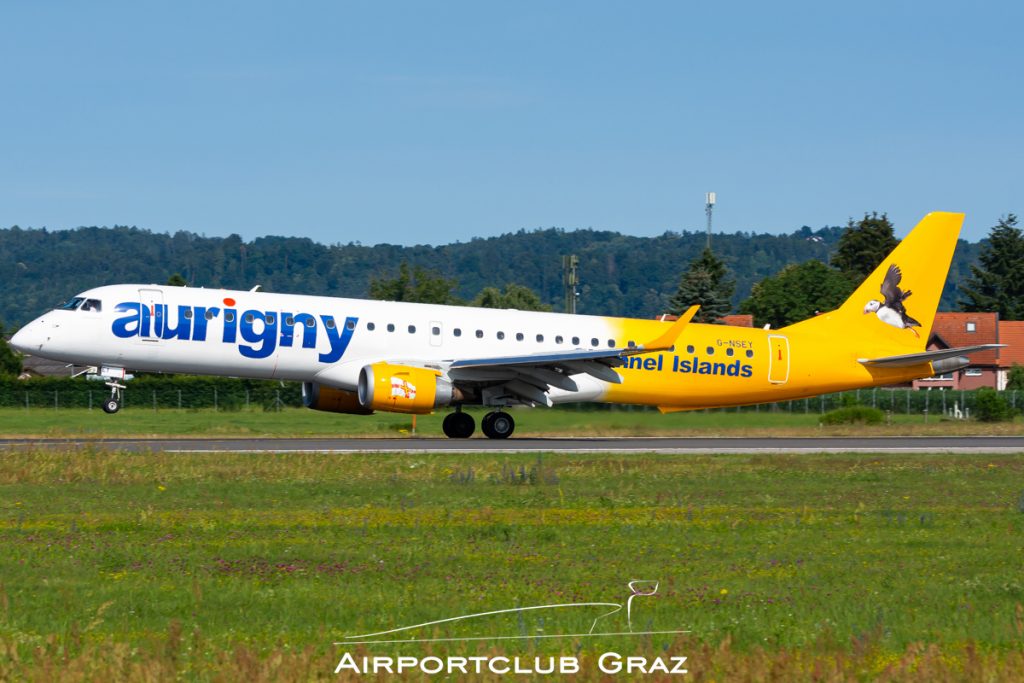 Aurigny Air Services Embraer 195 G-NSEY