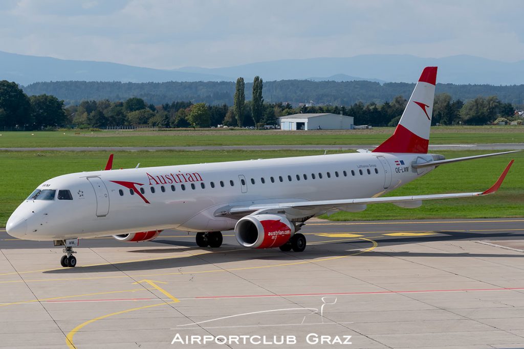 Austrian Airlines Embraer 195 OE-LWM