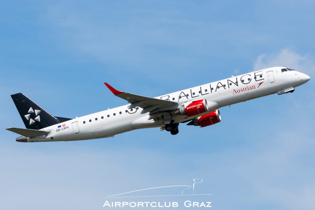 Austrian Airlines Embraer 195 OE-LWH