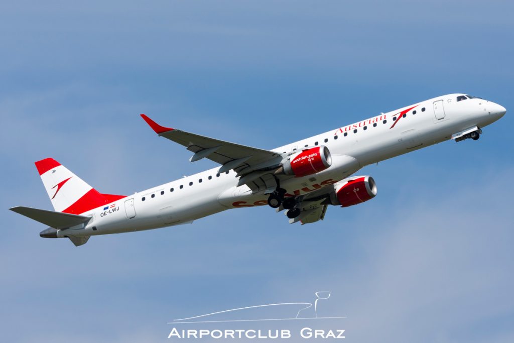 Austrian Airlines Embraer 195 OE-LWJ