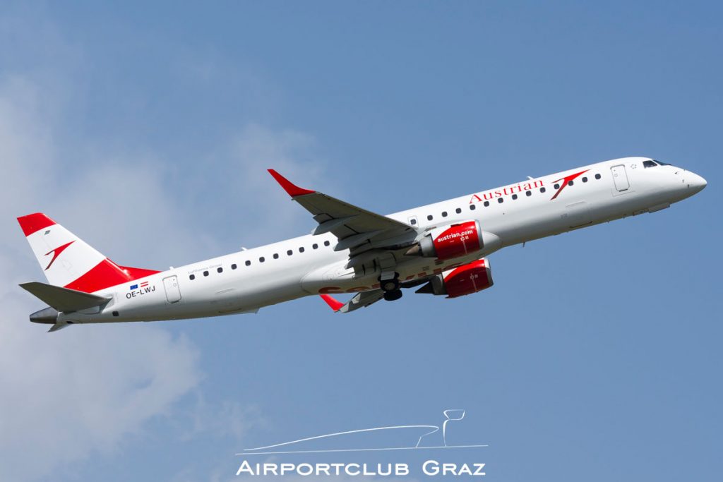 Austrian Airlines Embraer 195 OE-LWJ