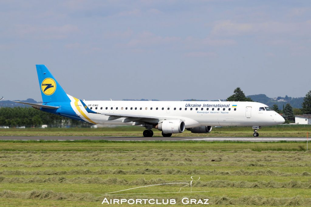 Ukraine Intl. Airlines Embraer 195 UR-EMG