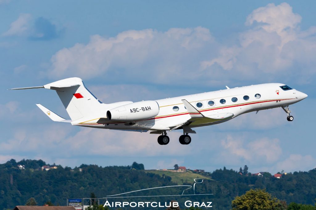 Bahrain Royal Flight Gulfstream G650 A9C-BAH