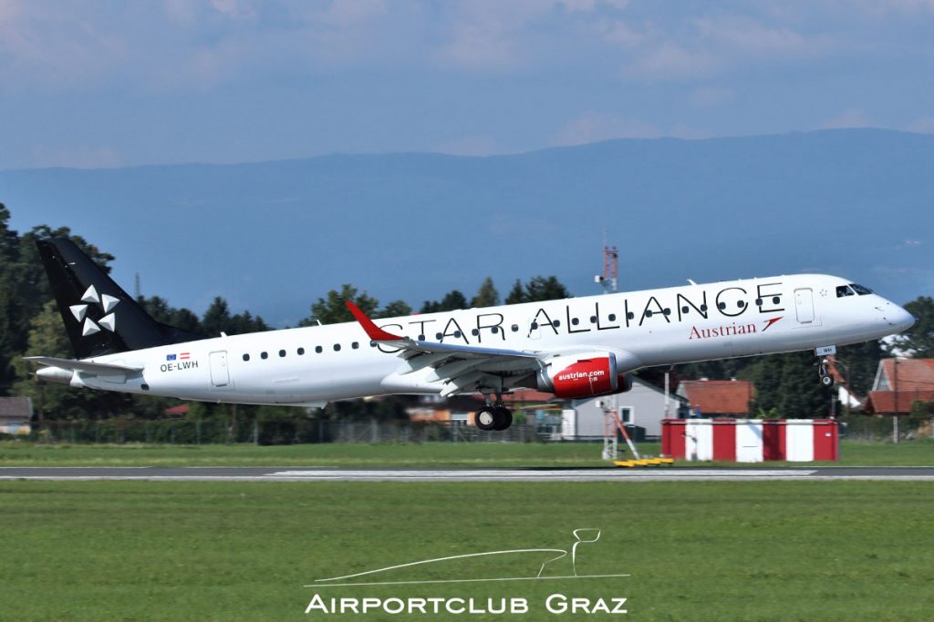 Austrian Airlines Embraer 195 OE-LWH