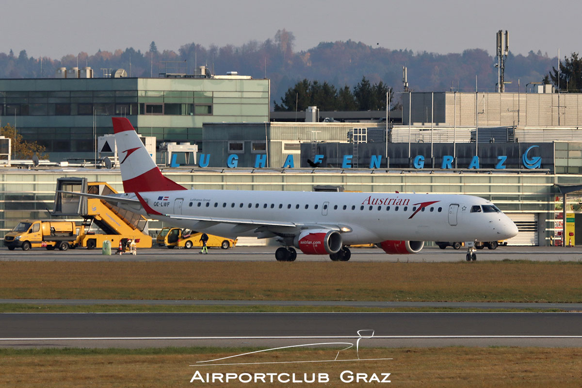Austrian Airlines Embraer 195 OE-LWF