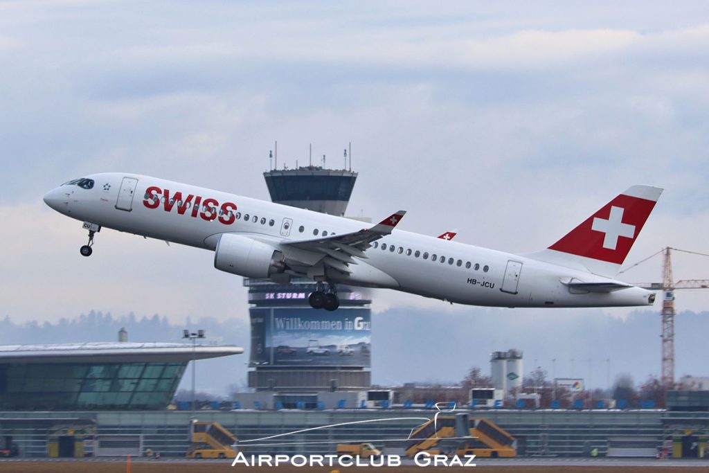 Swiss Airbus A220-371 HB-JCU
