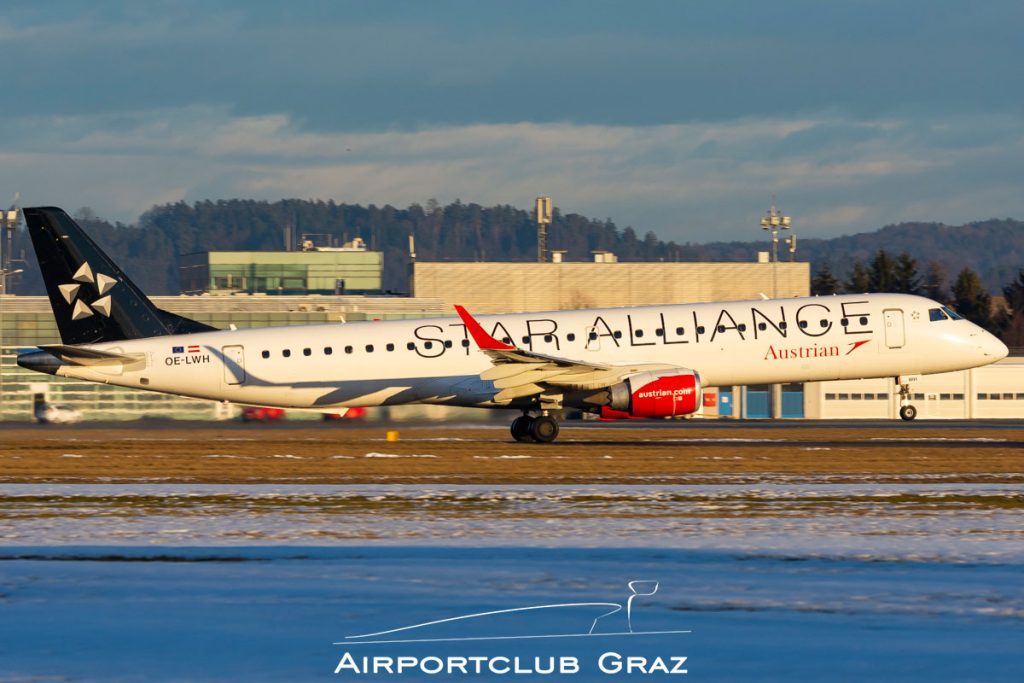 Austrian Airlines Embraer 195 OE-LWH
