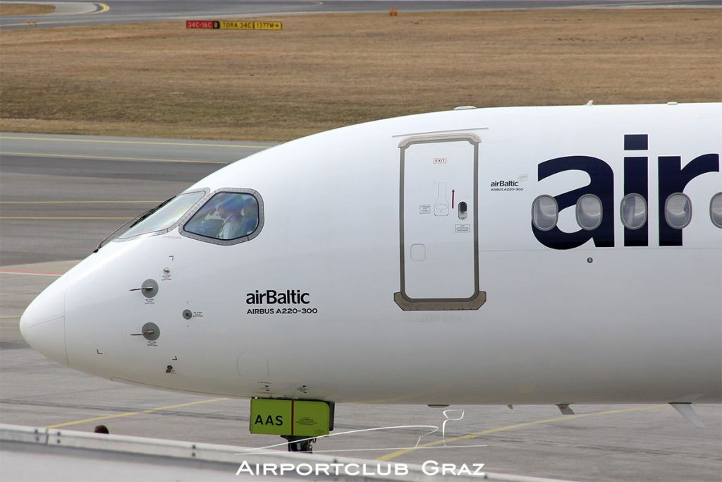 Air Baltic Airbus A220-371 YL-AAS