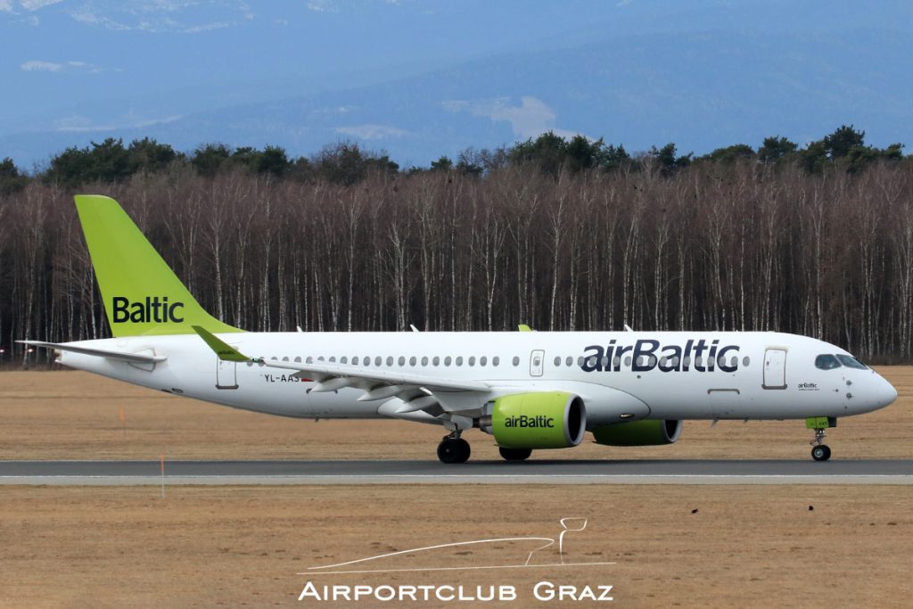 Air Baltic Airbus A220-371 YL-AAS