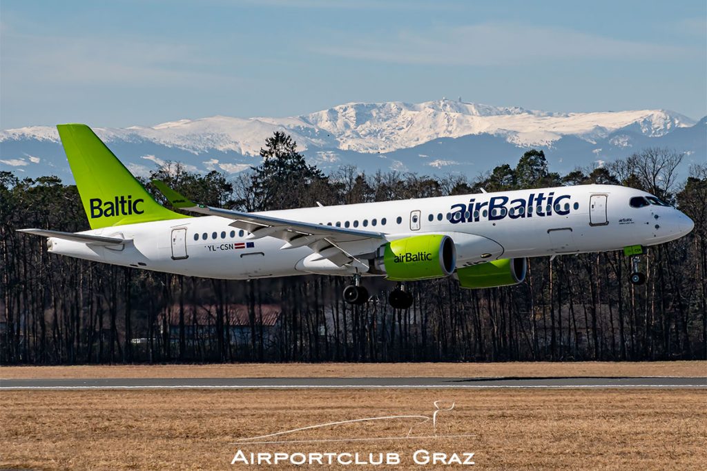 Air Baltic Airbus A220-371 YL-CSN