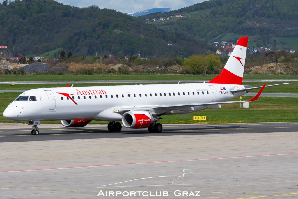Austrian Airlines Embraer 195 OE-LWN