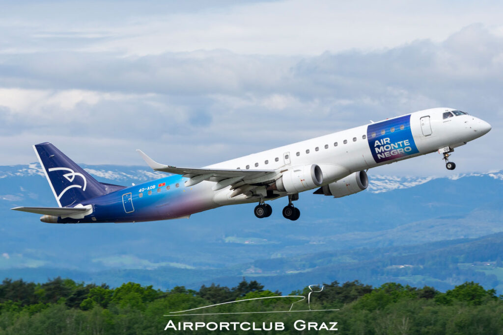 Air Montenegro Embraer 195 4O-AOB