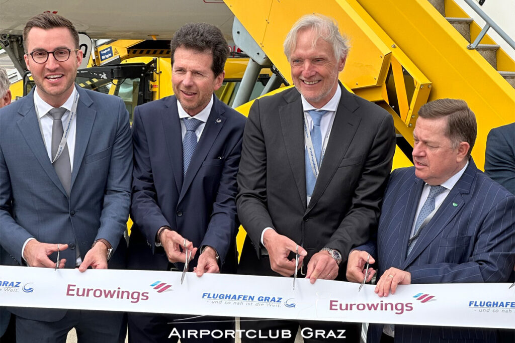 Eurowings Basis Eröffnung Graz