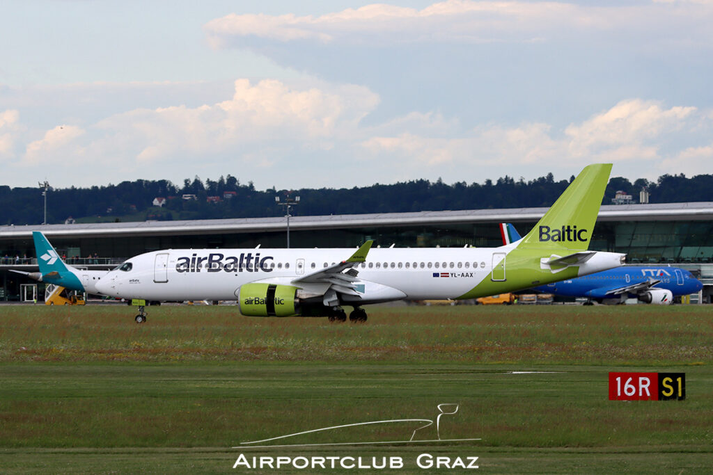 Air Baltic Airbus A220-371 YL-AAX
