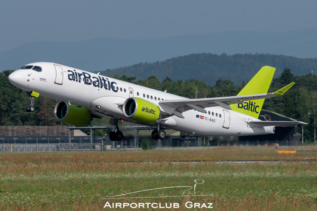 Air Baltic Airbus A220-371 YL-AAS