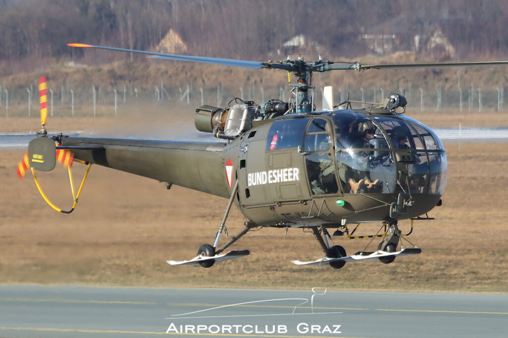 Bundesheer Aérospatiale SA 316B Alouette III 3E-KS