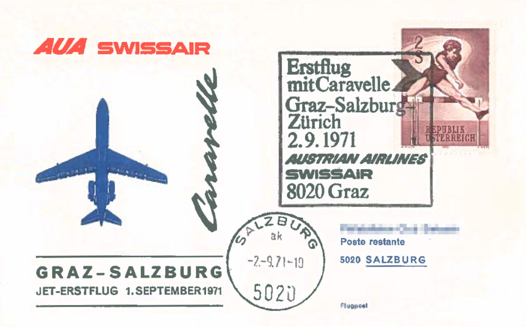 Erstflug Graz Salzburg