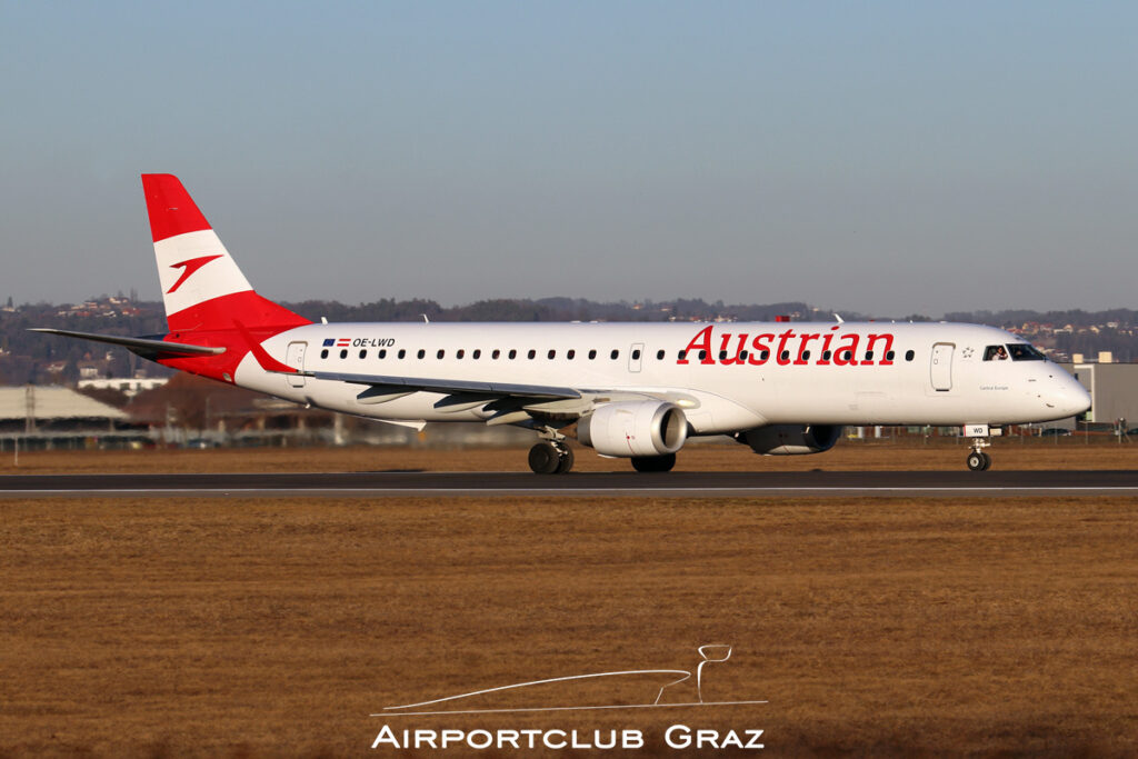 Austrian Airlines Embraer 195 OE-LWD