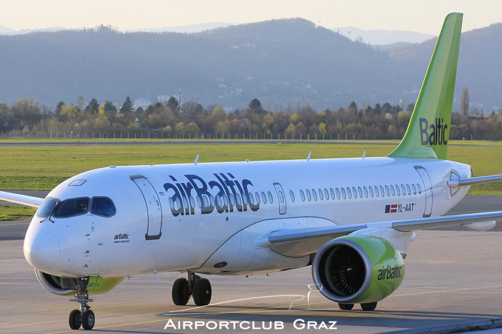 Air Baltic Airbus A220-371 YL-AAT