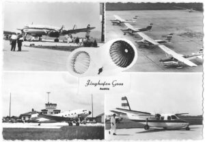 Postkarte Flughafen Graz