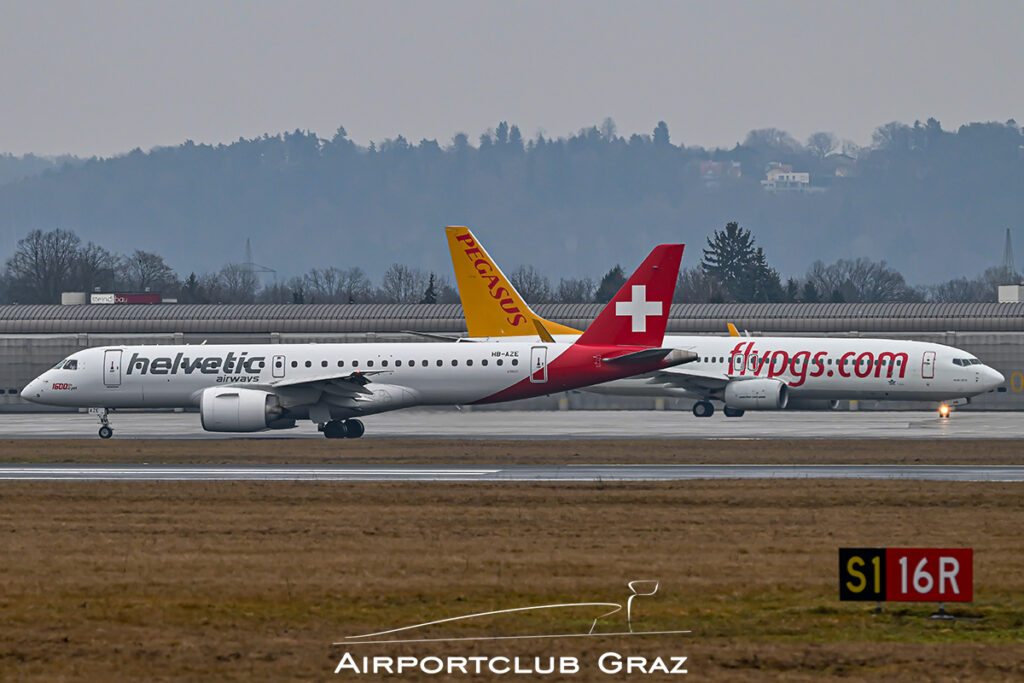Helvetic Airways Embraer 190-E2 HB-AZE
