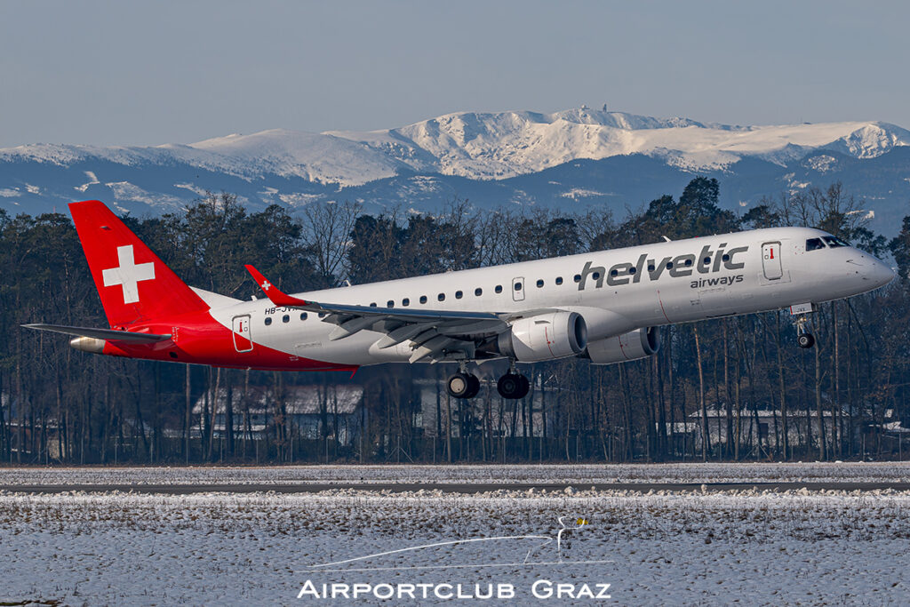 Helvetic Airways Embraer 190 HB-JVX