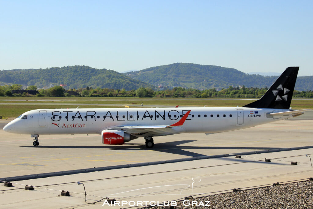 Austrian Airlines Embraer 195 OE-LWH