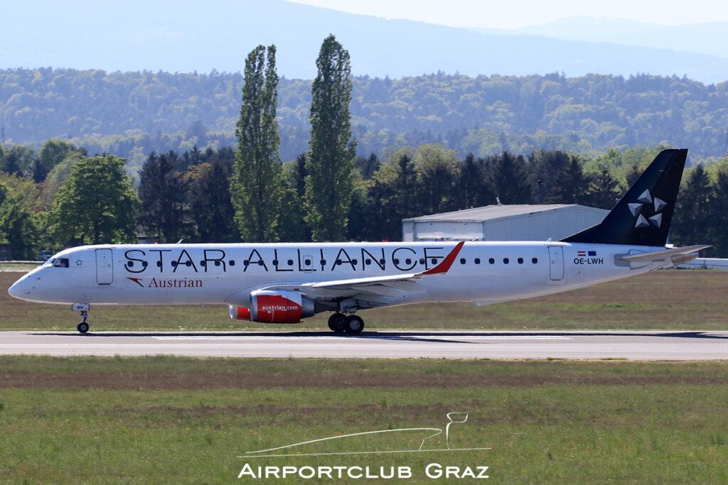 Austrian Airlines Embraer 195 OE-LWH