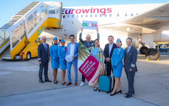 Start der neuen Verbindung nach Olbia