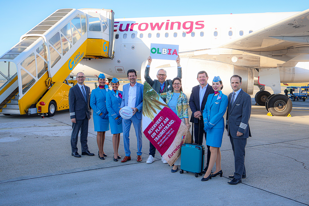 Start der neuen Verbindung nach Olbia
