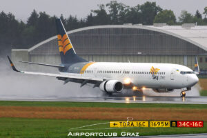 Skyline Express Airline Boeing 737-94XER UR-SLX