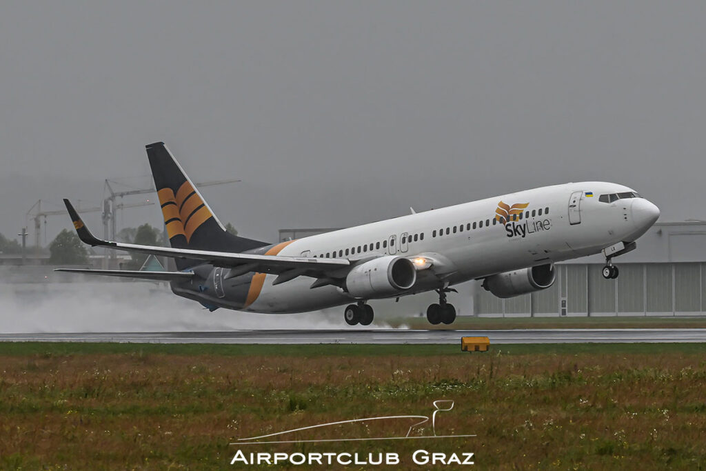 Skyline Express Airline Boeing 737-94XER UR-SLX