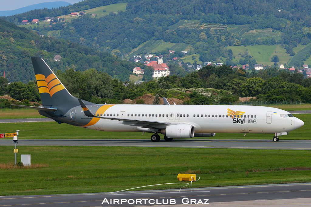 Skyline Express Airline Boeing 737-94XER UR-SLX