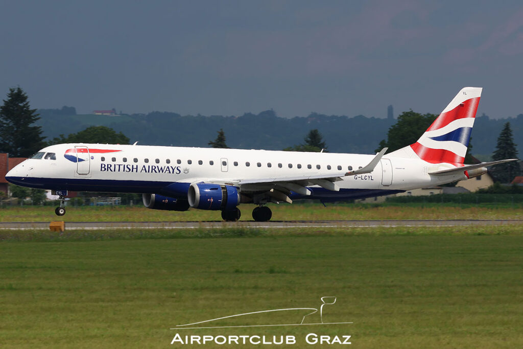 BA CityFlyer Embraer 190 G-LCYL