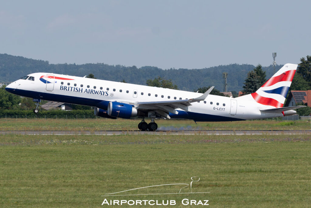 BA CityFlyer Embraer 190 G-LCYT