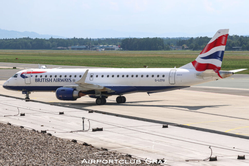 BA CityFlyer Embraer 190 G-LCYU