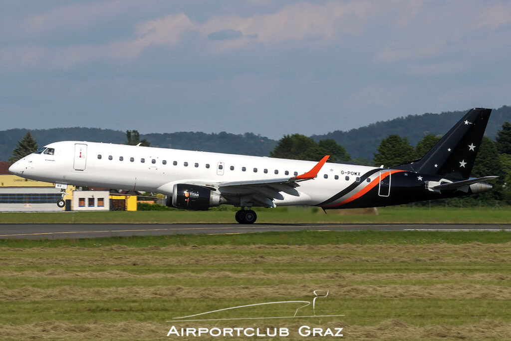 Titan Airways Embraer 190 G-POWX