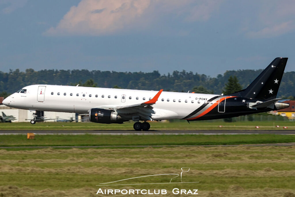 Titan Airways Embraer 190 G-POWX